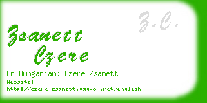 zsanett czere business card